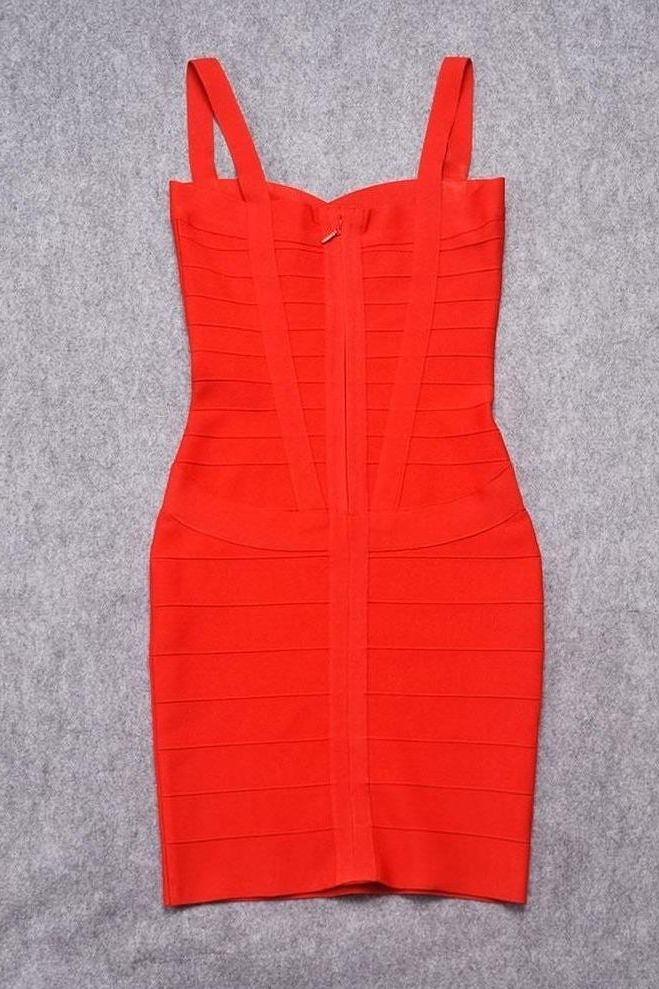Heidi Bandage Mini Dress - Lipstick Red (Sale)