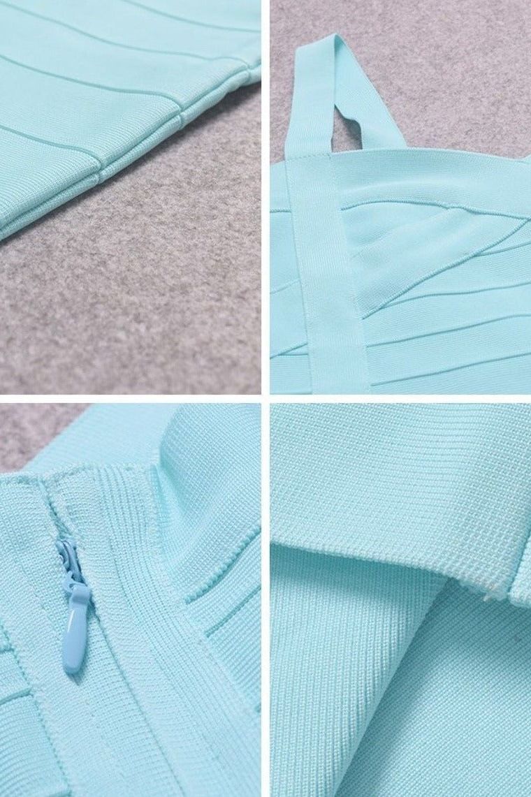 Heidi Bandage Mini Dress - Sky Blue (Sale)