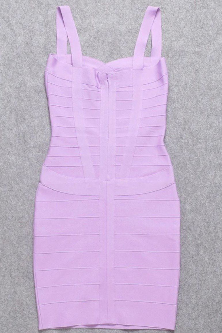Heidi Bandage Mini Dress - Violet Purple (Sale)