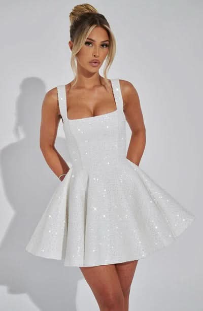 Sandy Bow Mini Dress