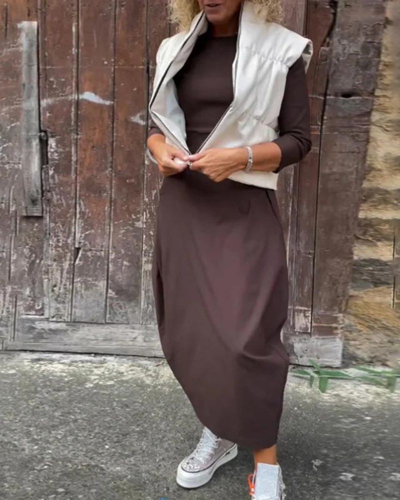 Antonia Elegant Flowing Maxi Dress for Women Feminine Flowy Style