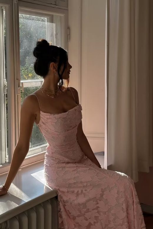 Ivy Bodycon Maxi Dress - Dusty Pink (Sale)