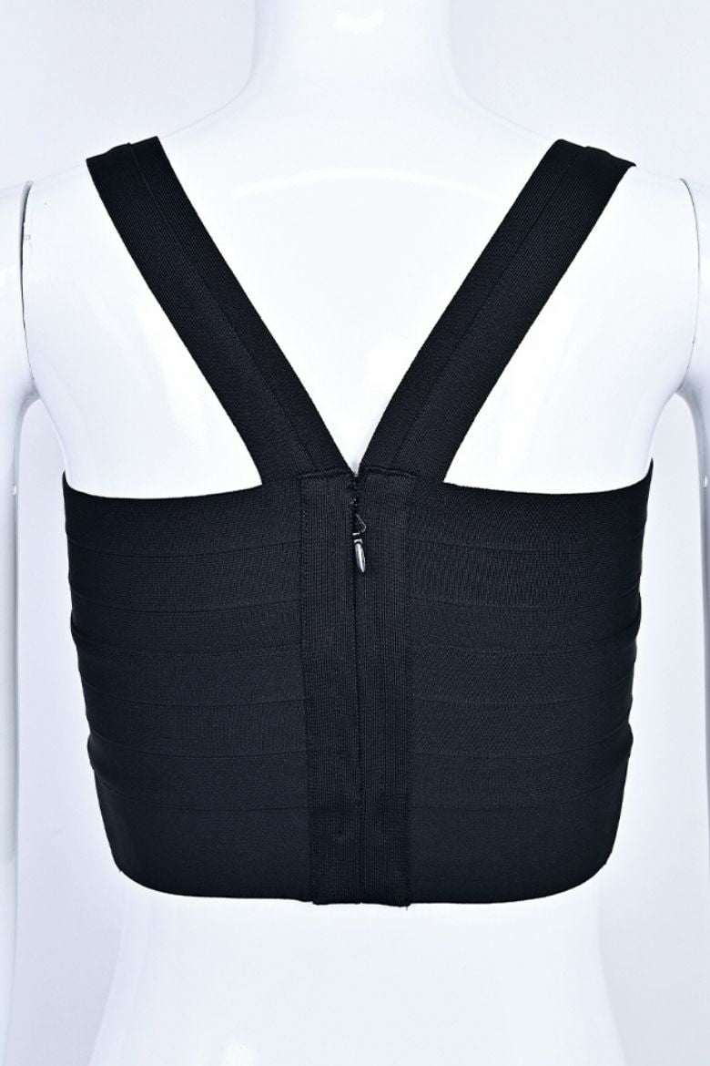 Jay Bandage Crop Top - Classic Black