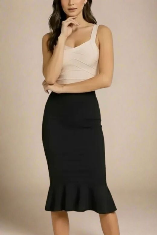 Jay Bandage Crop Top - Cream