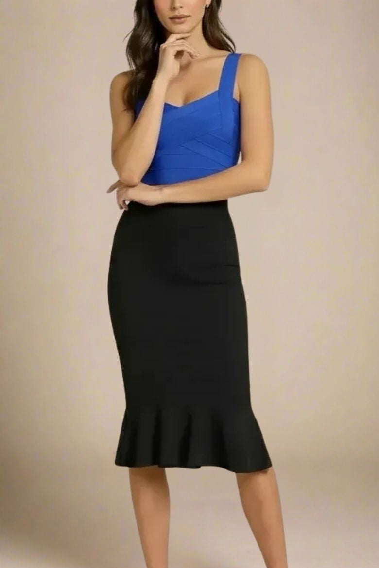 Jay Bandage Crop Top - Royal Blue