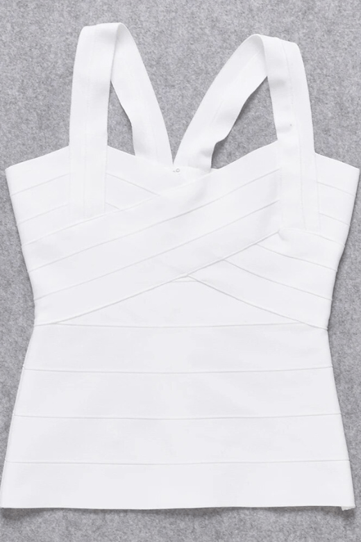 Jay Bandage Top - White Pearl