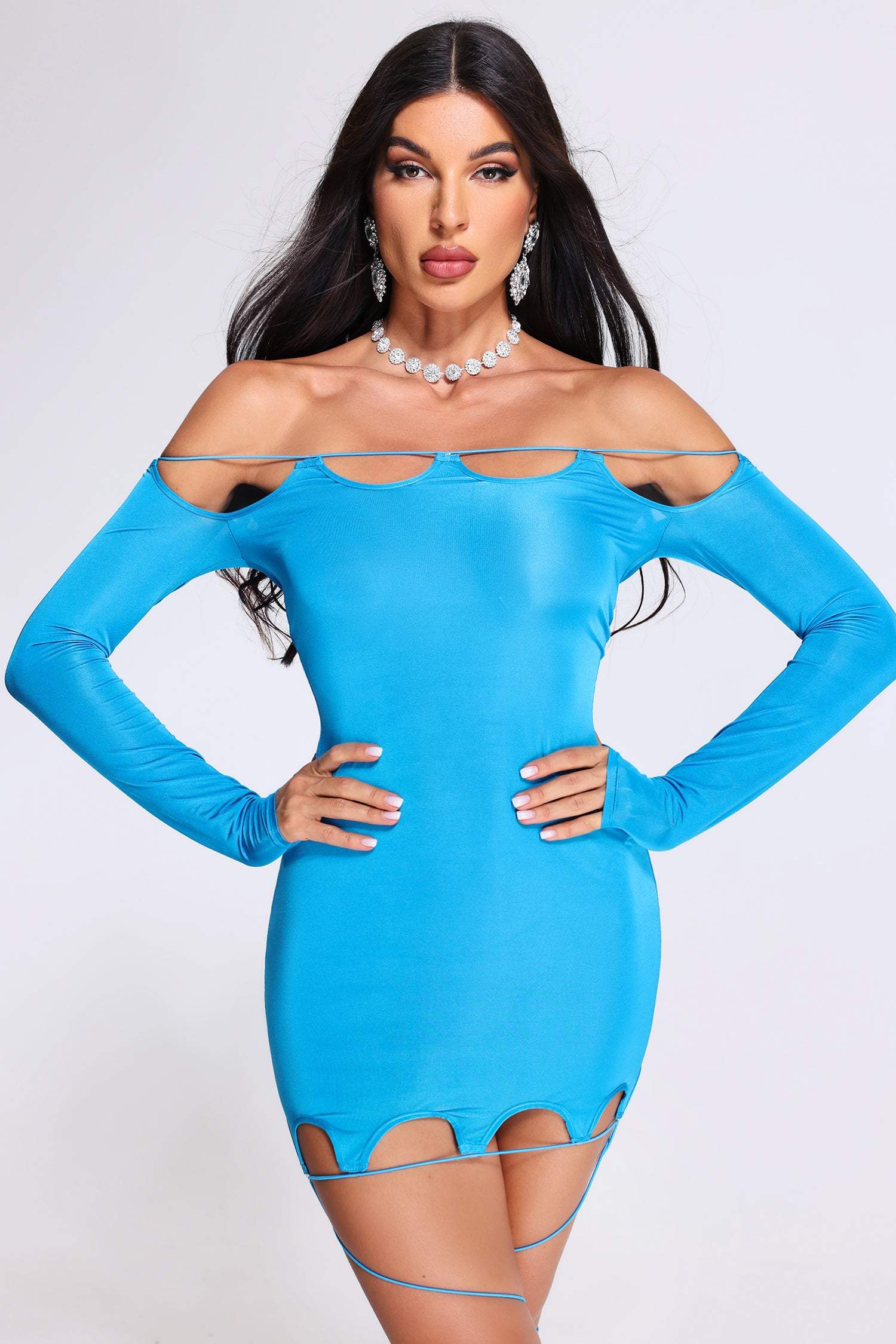 Mini Dress - Blue