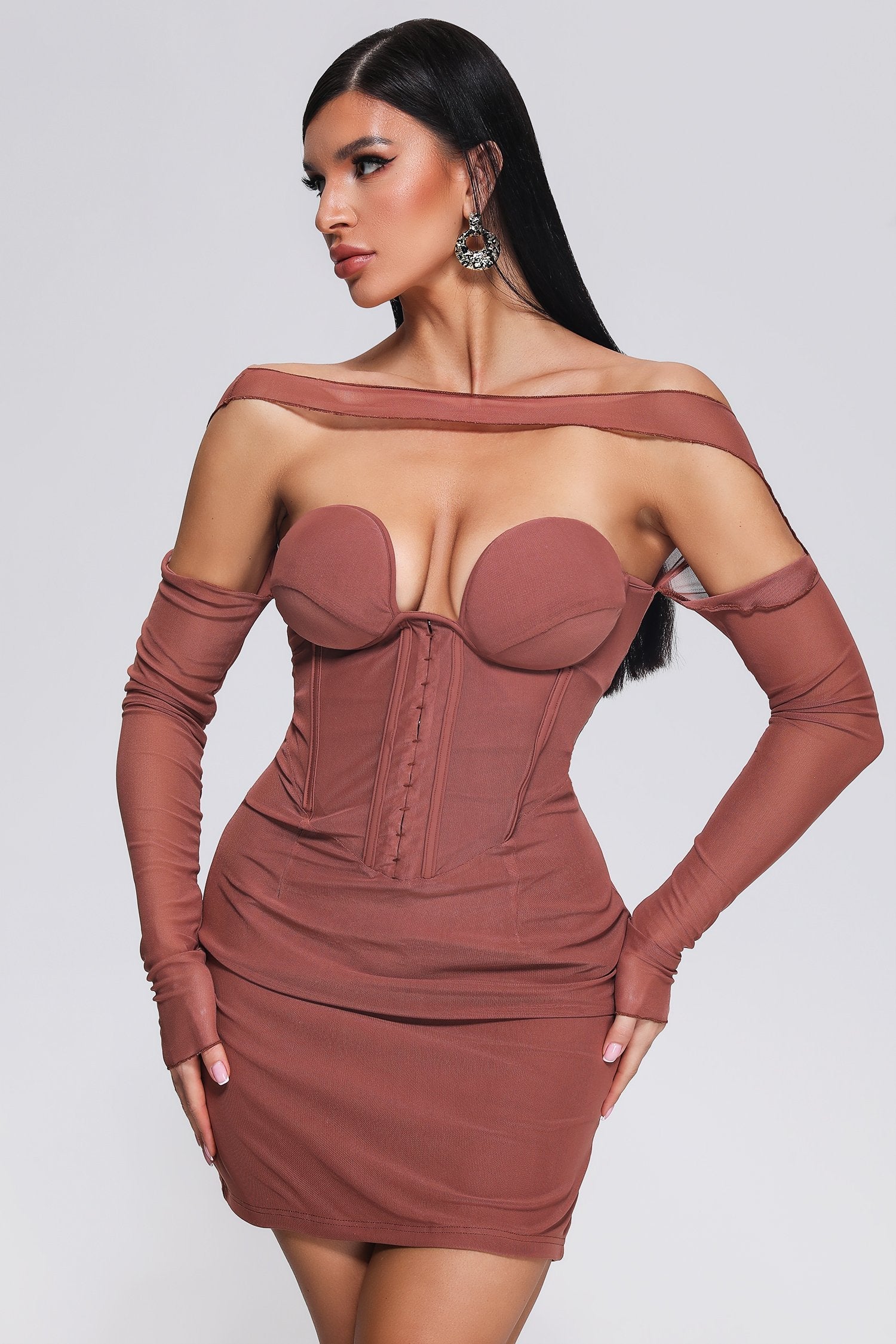 Mesh Mini Dress