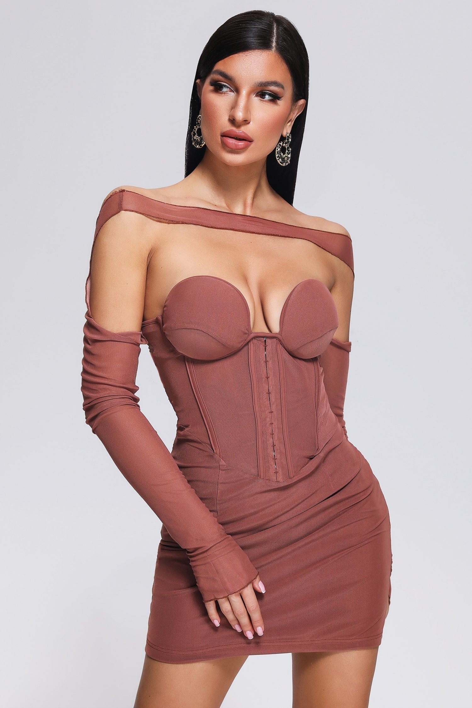 Mesh Mini Dress