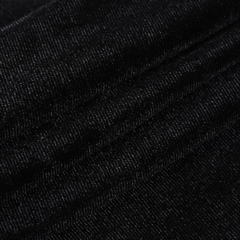 Mesh crewneck long sleeve see through embroidery mini dress