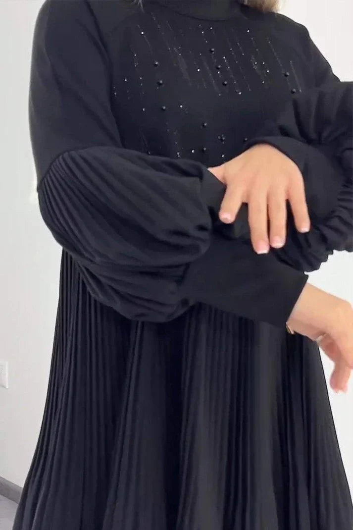 Casandra Aesthetic Pleated Dress Elevated Occasion Wear