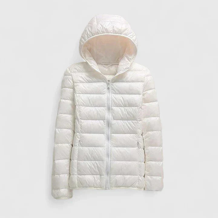Hooded Lightweight Packable Quilted Puffer Jacket