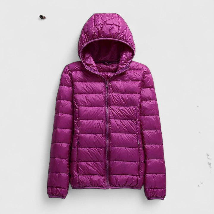 Hooded Lightweight Packable Quilted Puffer Jacket