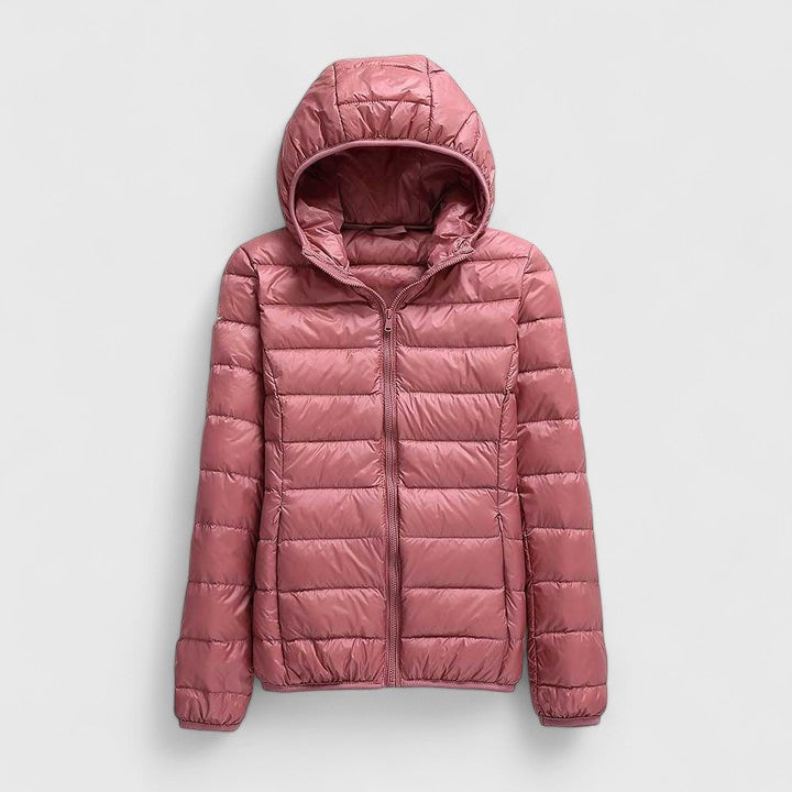 Hooded Lightweight Packable Quilted Puffer Jacket