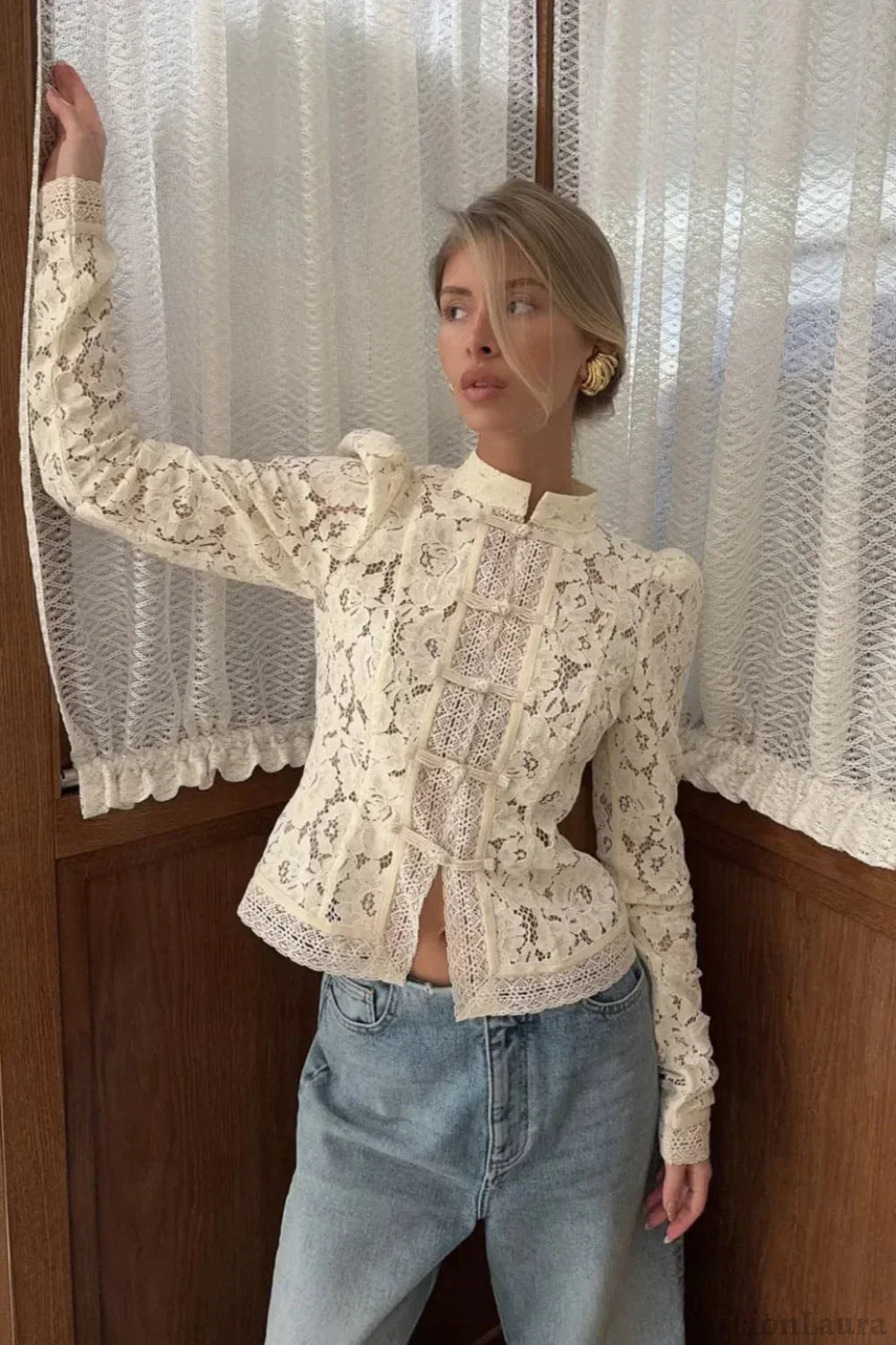 Lace Hollow SeeThrough Cardigan