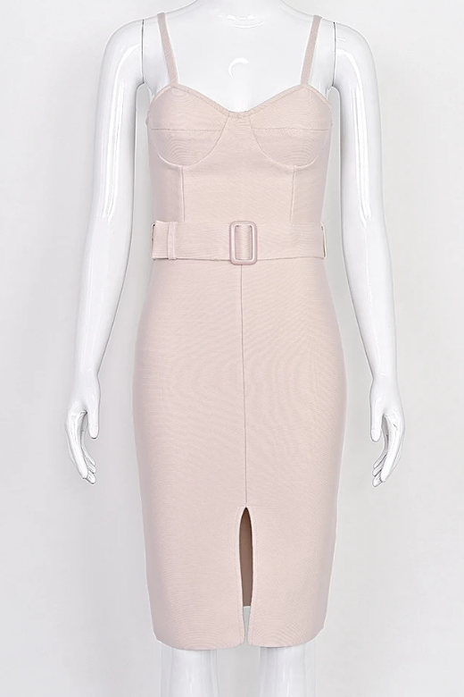 Lana Bandage Dress - Cream (Sale)