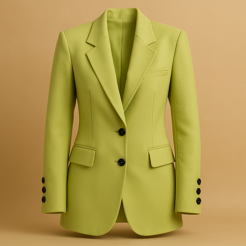 Notched Lapel Single-Breasted Long Sleeve Tailored Blazer
