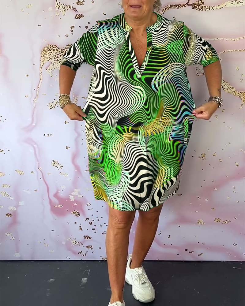 Keira Colorful Printed Dress for Women Vacation Beach Look