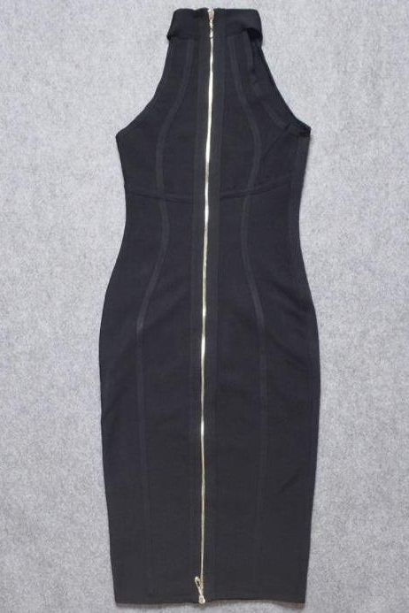 Lea Bandage Midi Dress - Classic Black (Sale)