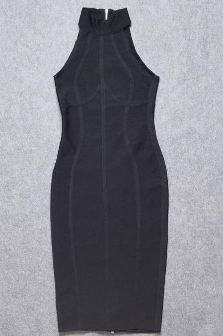 Lea Bandage Midi Dress - Classic Black (Sale)