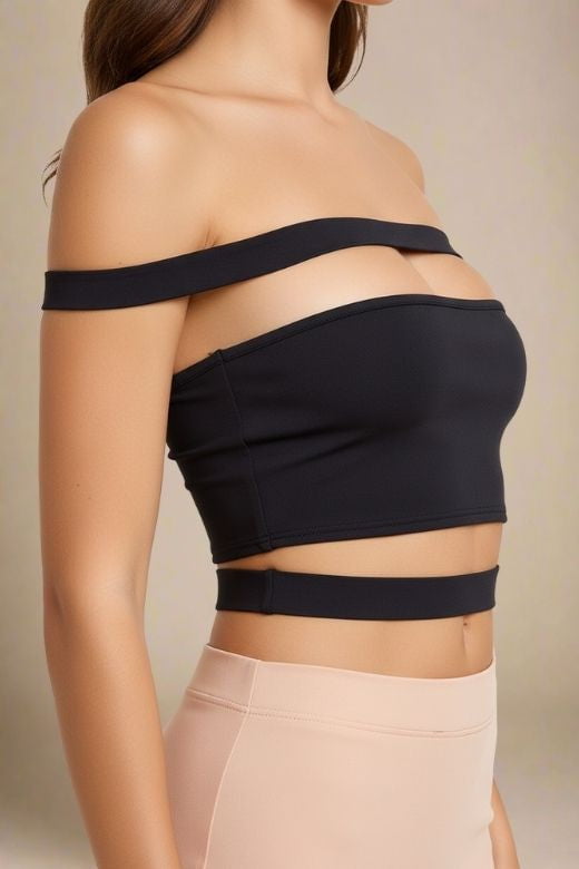 Lexia Bandage Top and Midi Skirt Set - Classic Black