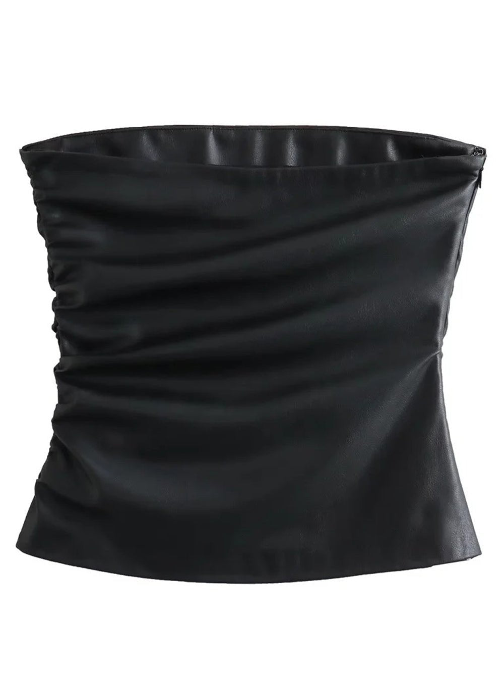 Lillian Leather Short Top