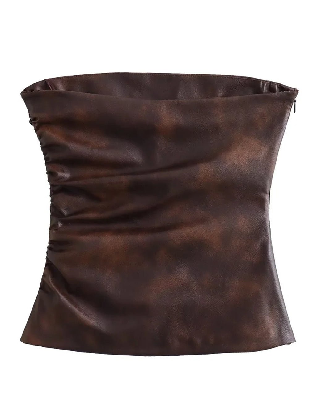 Lillian Leather Short Top
