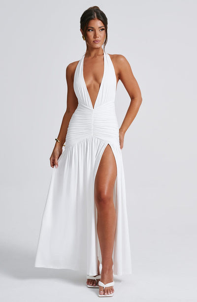 Julia Luxe Dress with Long Straps Evening Wear Edit