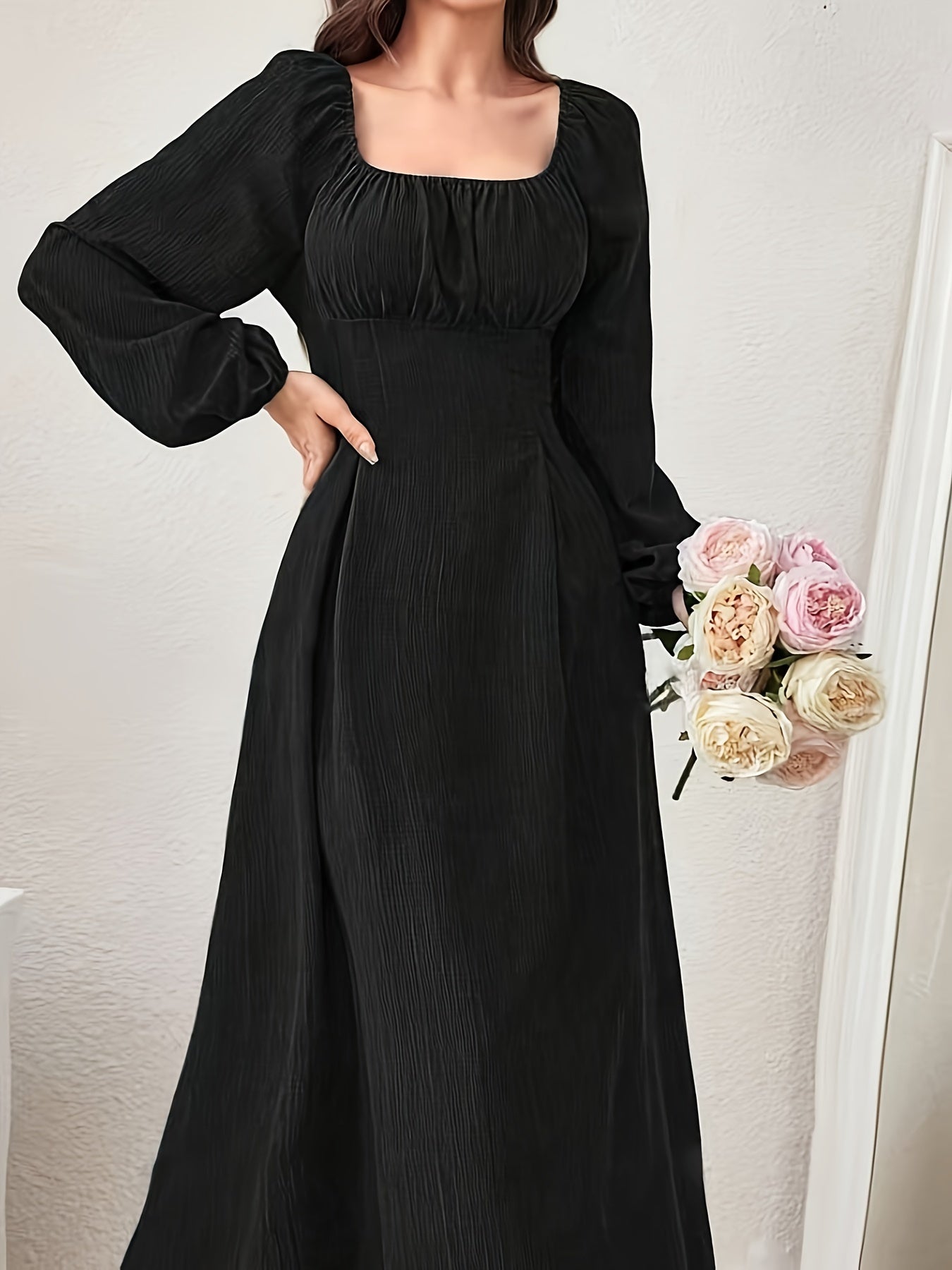 Leila Elegant Midi Dress with Cross Straps for Women Streetwear Style