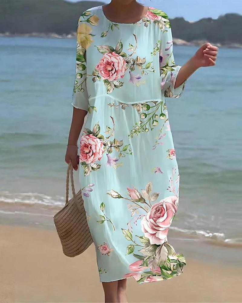 Kelsey Minimalist Floral Ceremony Dress Boutique Collection