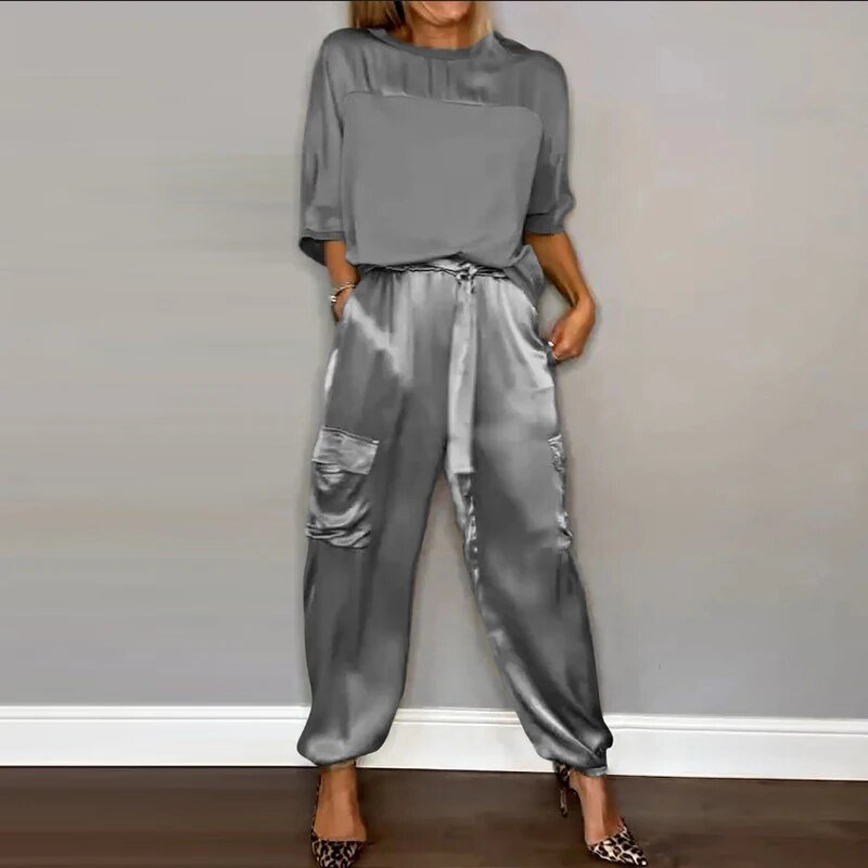 Maya Timeless Casual Dress Set Elevated Occasion Wear