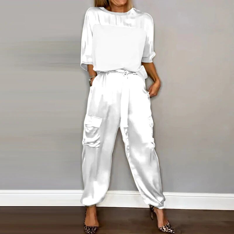 Maya Timeless Casual Dress Set Elevated Occasion Wear
