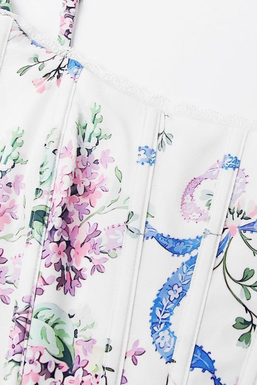 Penny Top - White Floral