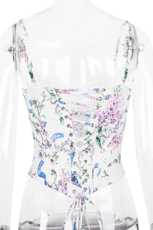 Penny Top - White Floral