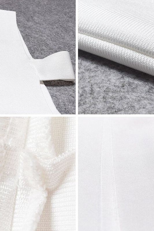 Pia Bandage Pants Jumpsuit - White Pearl
