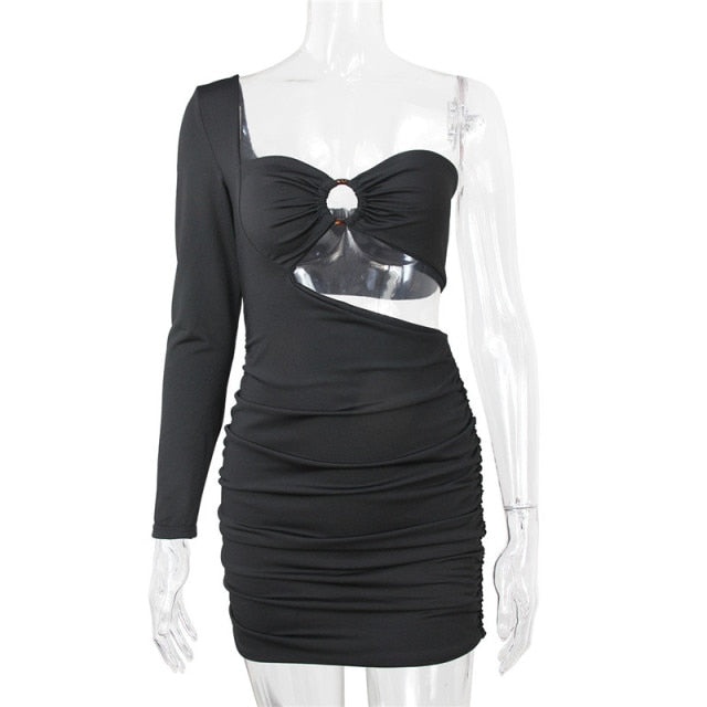 Long Sleeve Black Bodycon Party Dresses