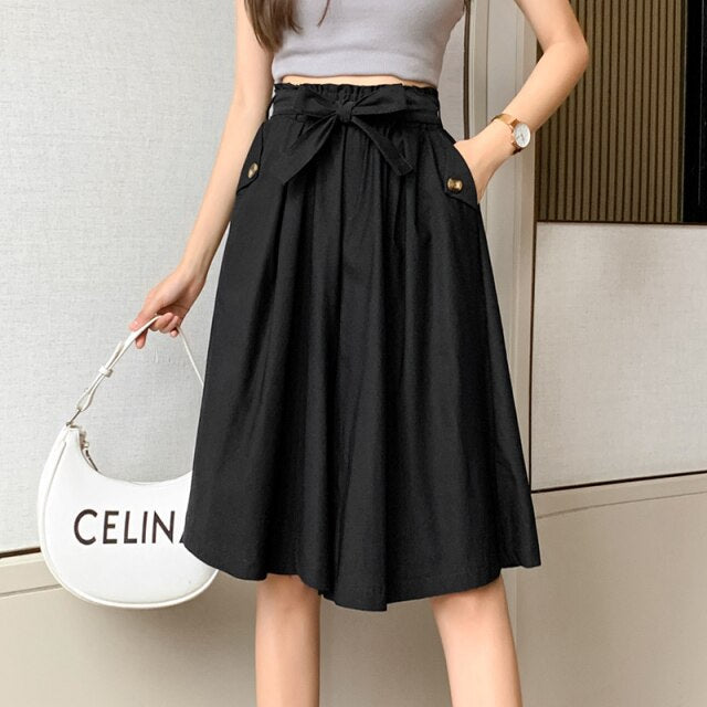 Slim Casual Trousers Shorts Black / S