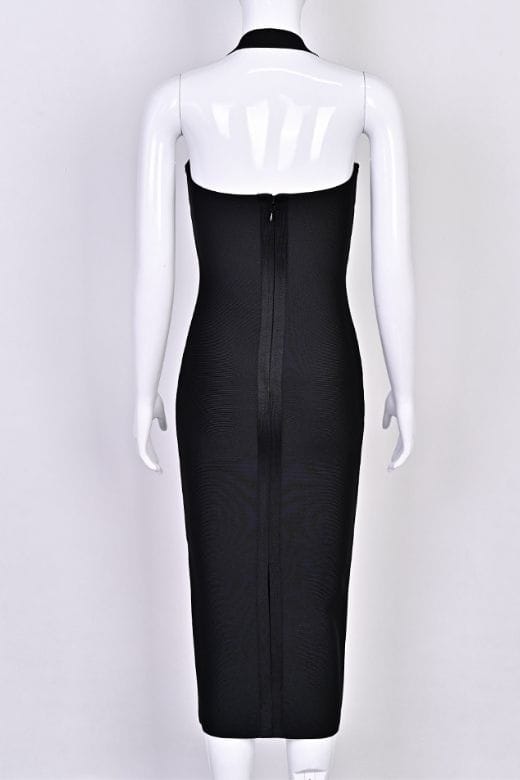 Raya Bodycon Midi Dress - Classic Black