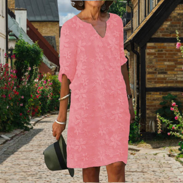Sabina Chic Mid Length Dress for Women Silhouette Collection
