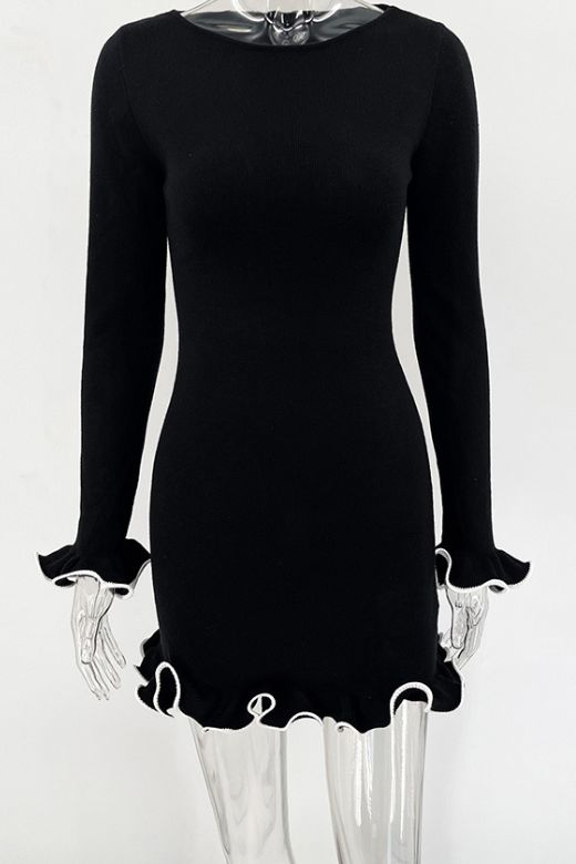 Regina Long Sleeve Mini Dress - Sun Yellow (Sale)