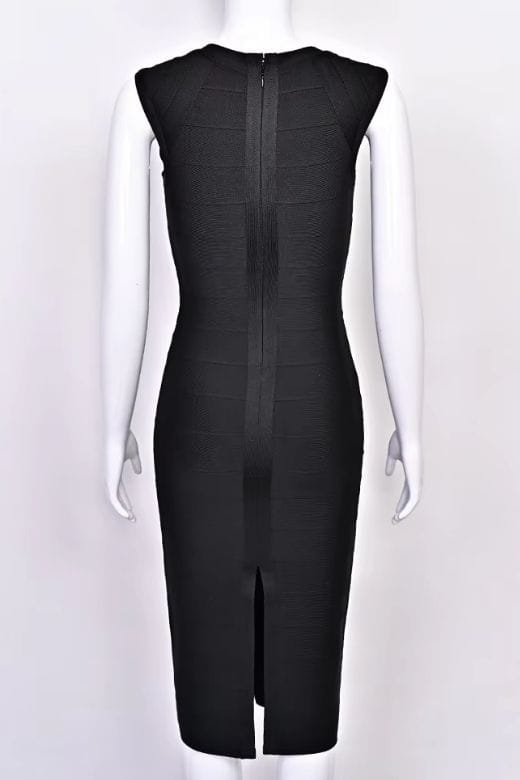 Sabrina Bandage Midi Dress - Classic Black