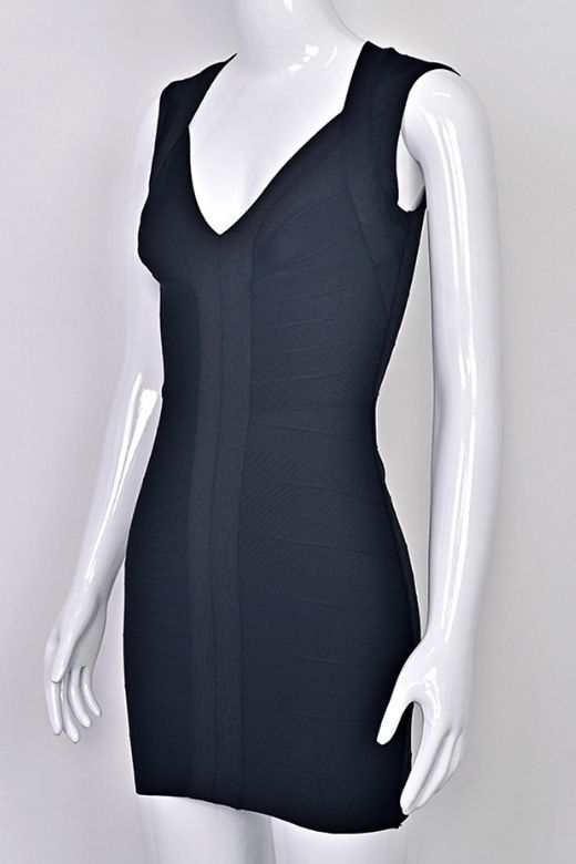 Sabrina Bandage Mini Dress - Beige