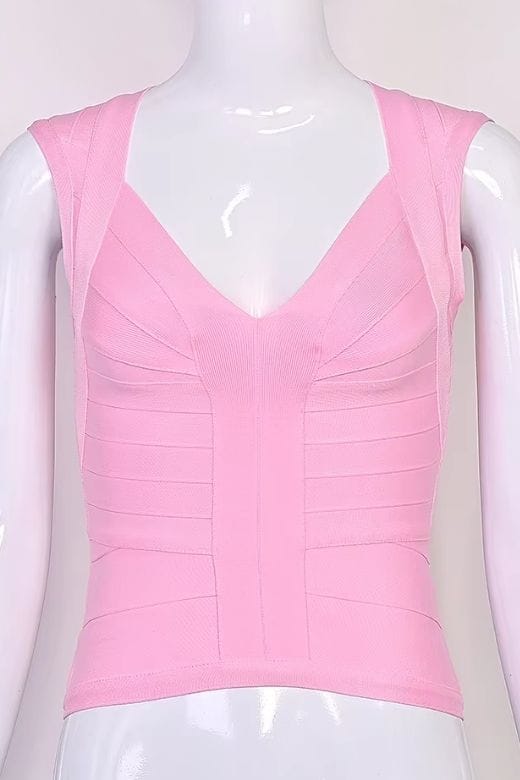 Sabrina Bandage Top - Dusty Pink