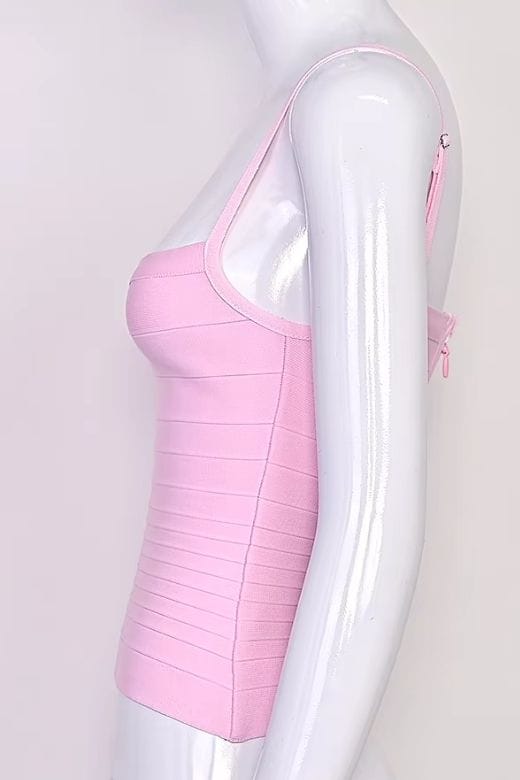 Scarlett Bandage Tank Top - Dusty Pink