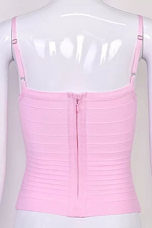 Scarlett Bandage Tank Top - Dusty Pink
