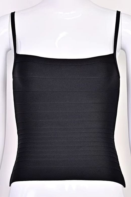 Scarlett Bandage Tank Top - Classic Black