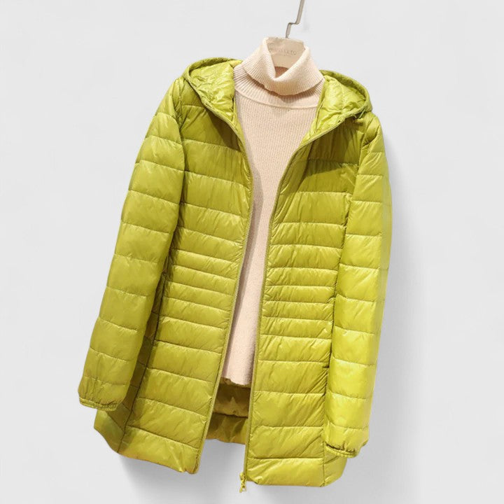 Hooded Lightweight Packable Quilted Puffer Jacket