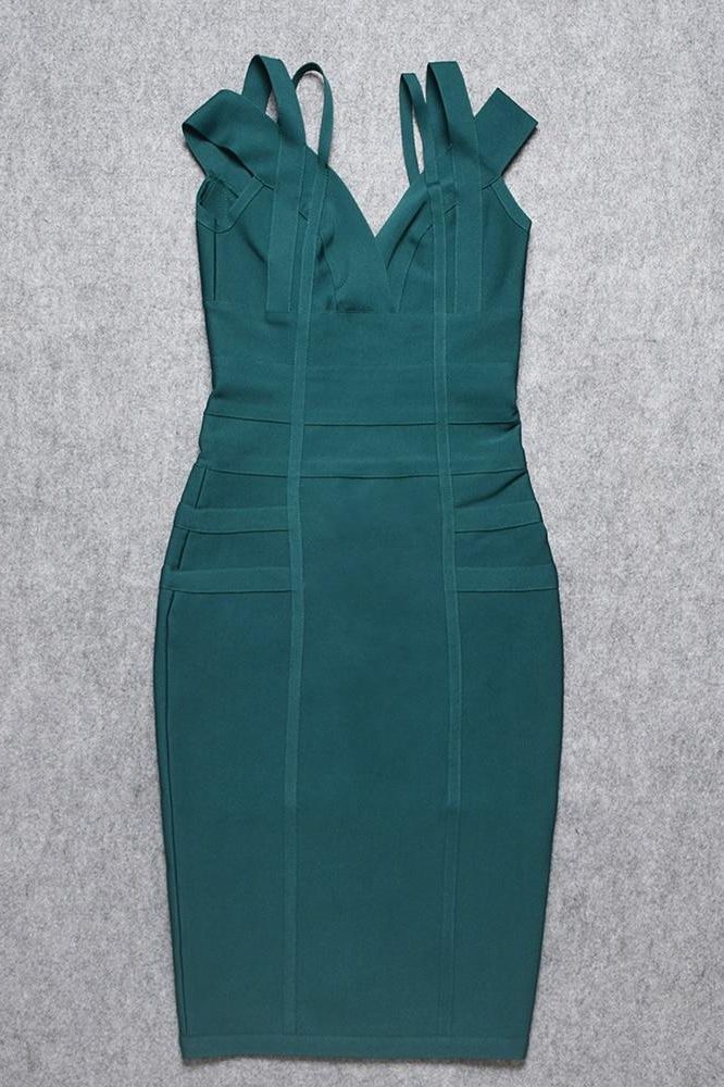 Sia Bandage Dress - Emerald Green (Sale)