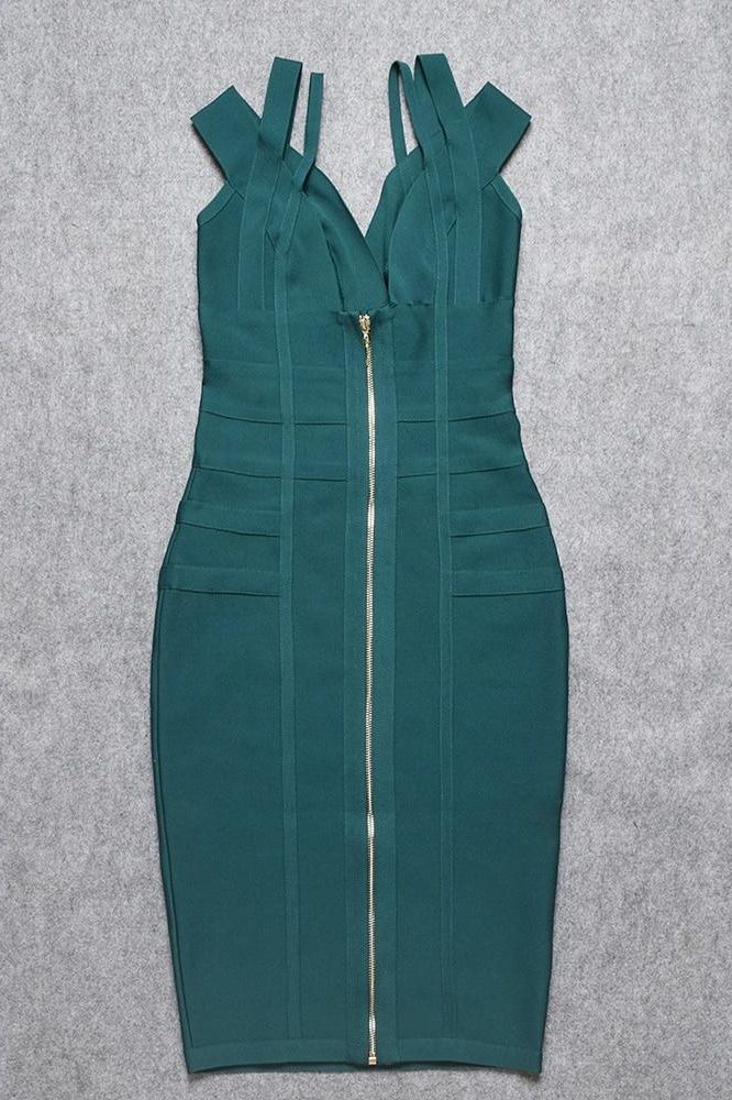 Sia Bandage Dress - Emerald Green (Sale)