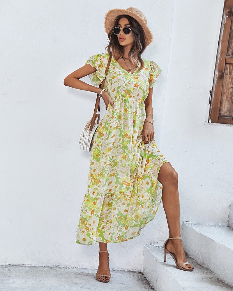 Tamara Elegant Summer Dress with Floral Print for Women Stylish Outfit